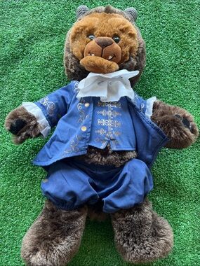 Disney Build A Bear Beauty and The Beast Plush Doll Beast WITH OUTFIT